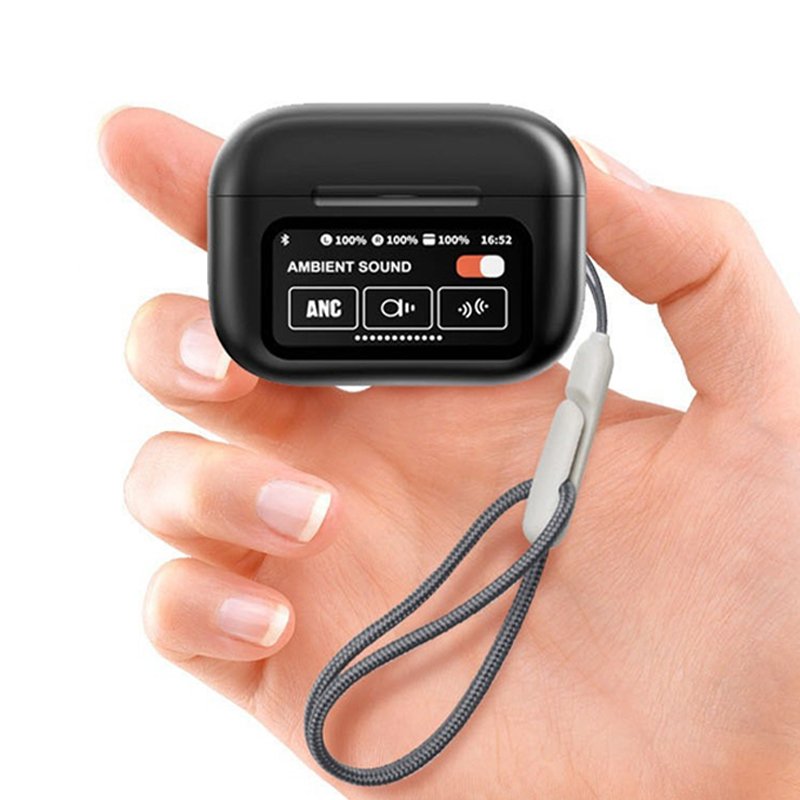 2024 TWS In Ear Air A9 Professional Wireless Earphones with Touch Screen ANC Noise Reduction ENC A9pro Gaming Earbuds