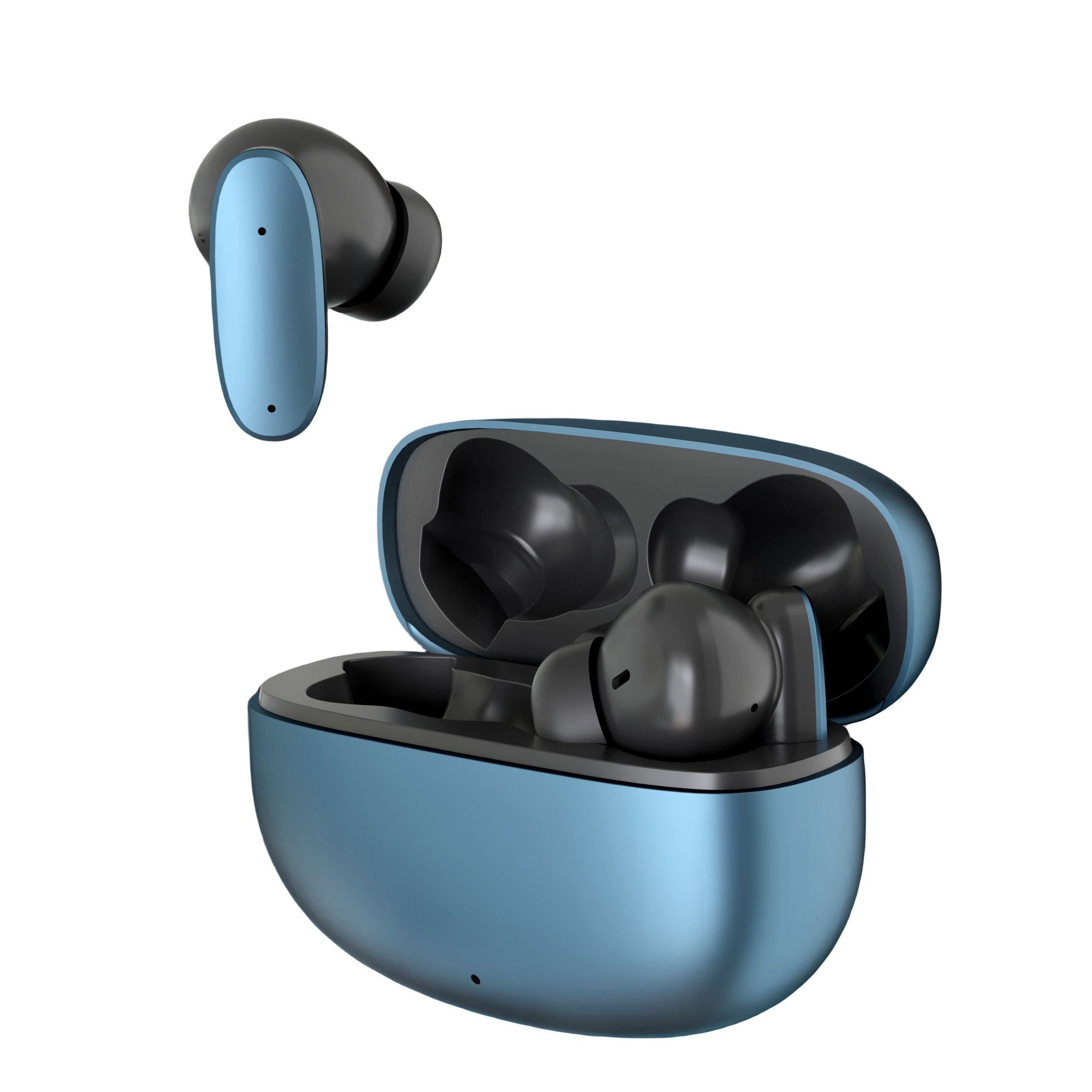 New Sports Noise Cancelling Smart True TWS Stereo HIFI Sound Wireless Gaming Silver Earphone Boat Earbud & In-ear Earbud