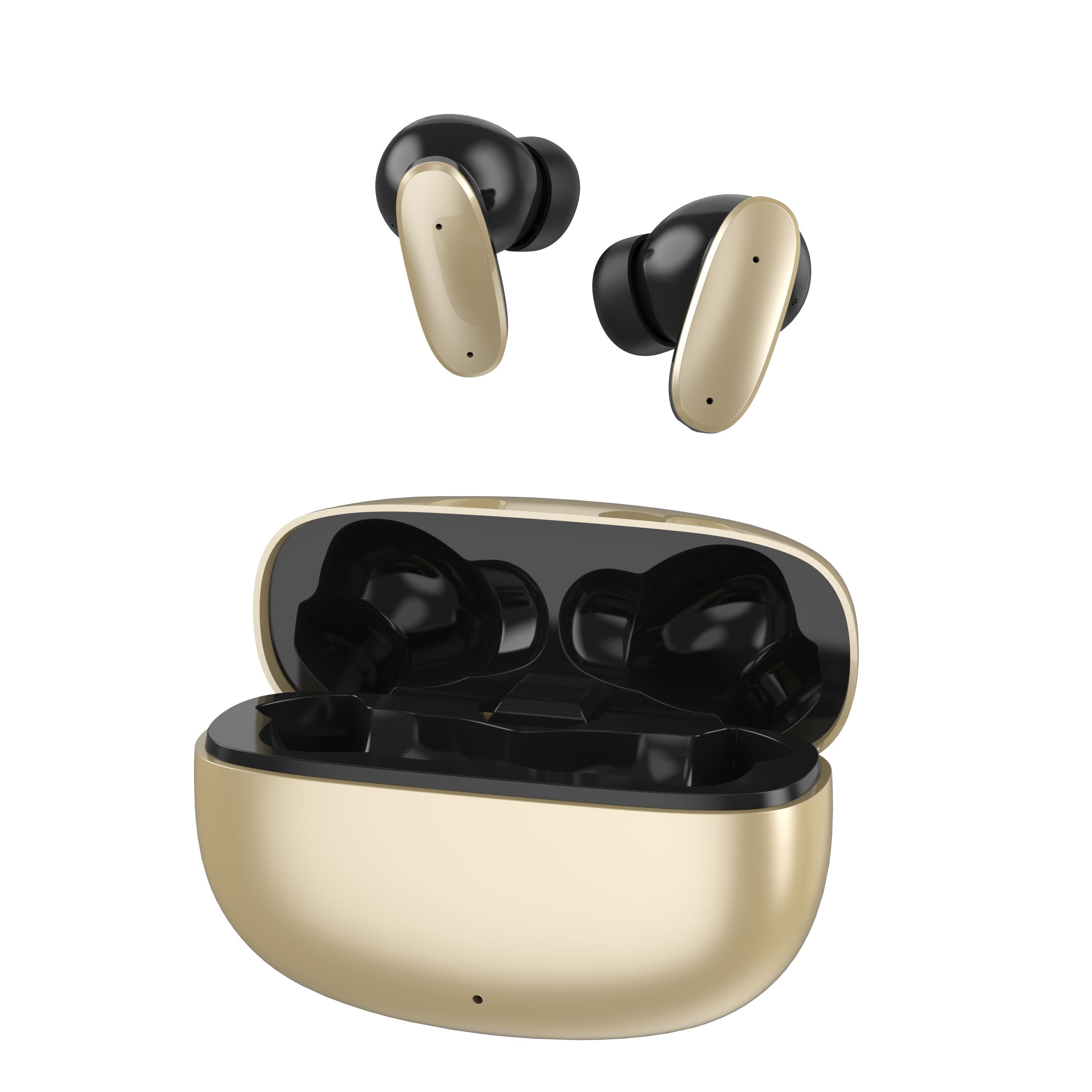 New Sports Noise Cancelling Smart True TWS Stereo HIFI Sound Wireless Gaming Silver Earphone Boat Earbud & In-ear Earbud