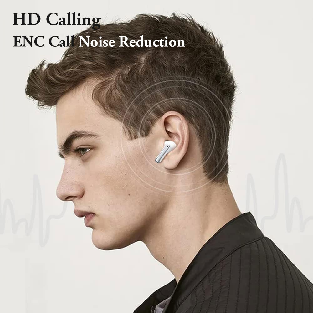 TWS Wireless Headphones HiFi Sound Stereo Bluetooth 5.4 Earphones In-Ear Sports ENC Noise Canceling Earbuds