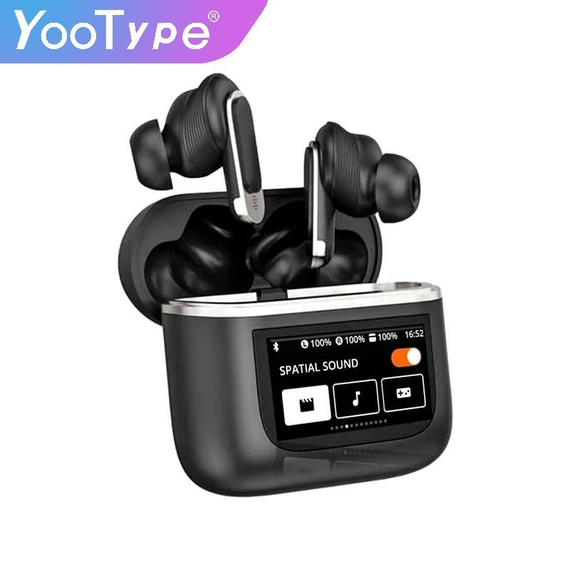 YooType Wireless Earbuds BT5.3 Headphones In Ear with 4 ENC Noise Cancelling Mic Mini Deep Bass Stereo Sound V8 Tour pro2