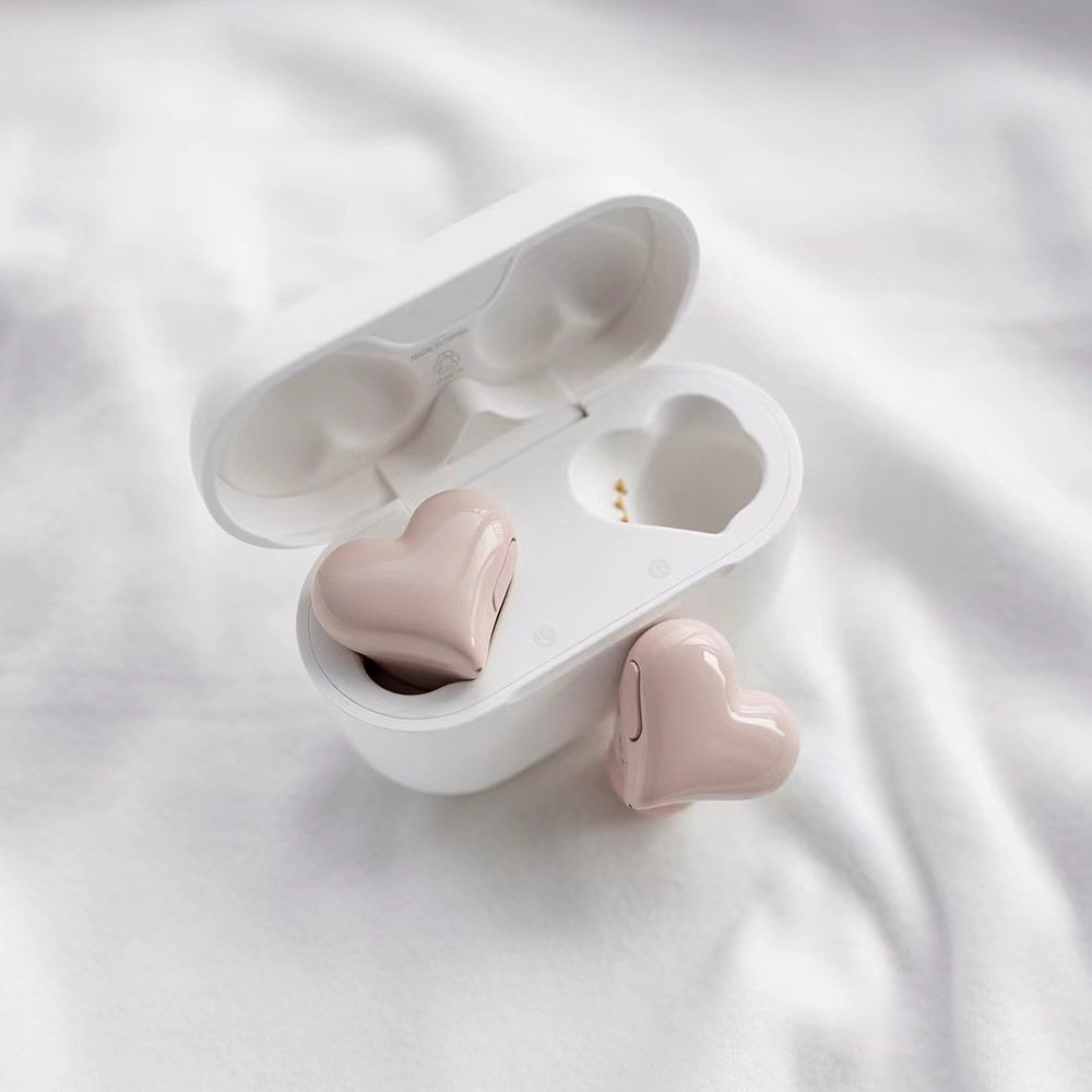 New Heartbuds Earphones TWS Bluetooth 5.3Wireless Headphones Headset Heart Woman In-ear Earbuds Girl Gifts Auriculares