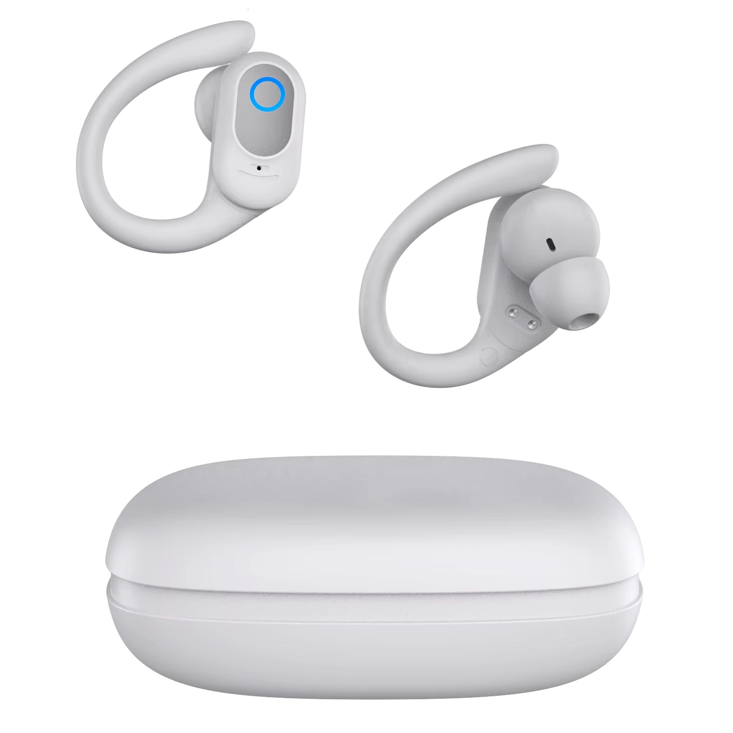 AGETUNR HOT S72 V5.4 TWS wireless earbud touch control sport waterproof ear hook earphones handsfree call activate voice control