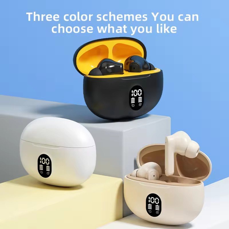 Hot BT 5.3 Wireless Earbuds Mini In-Ear Hifi Stereo Earphone Touch Control Headset With LED Power Display Sports Gaming