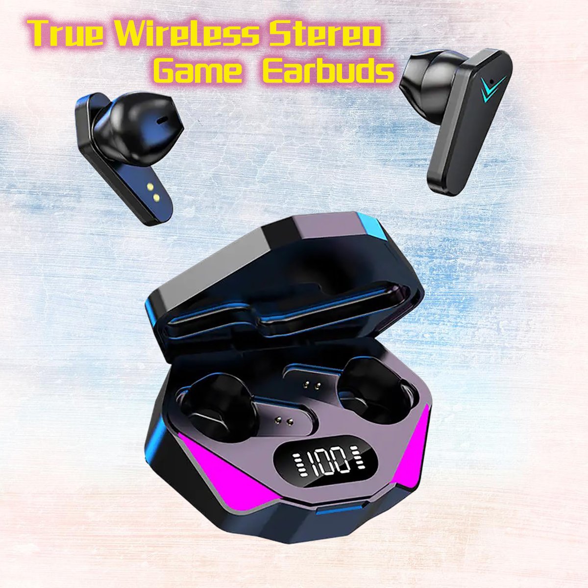 Gamer X15 TWS Earbuds Wireless Headphone 5.0 Earphone Noise Cancelling Gaming Headset Stereo Sound Music In-ear earphone