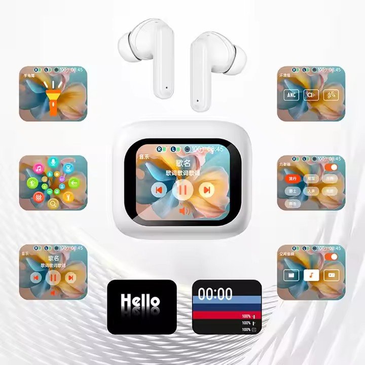 NEW Trend M6 Touch Screen Charging Case 127 Languages Translation Wireless Earphone ENC ANC Earbuds BT 5.3 In-Ear TWS