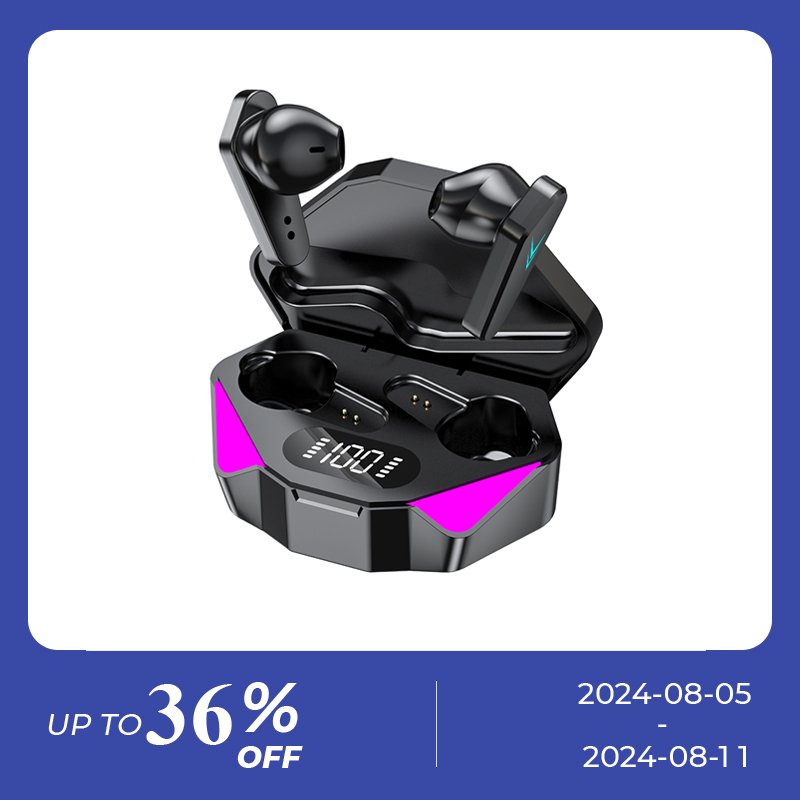 2024 Gamer X15 TWS Earbuds Wireless Headphone 5.0 Earphone Noise Cancelling Gaming Headset Stereo Sound Music In-ear earphone