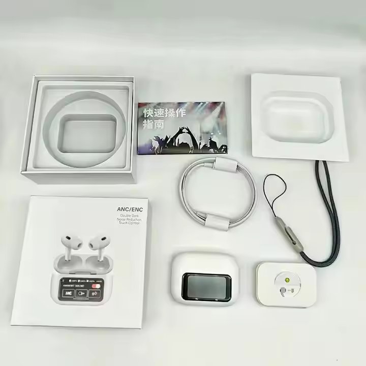 In Ear Phones Air buds A9pro Touch Screen Smart Bluetooth Headset Noise Cancelling A9 Pro TWS Earphones & Headphones ear buds