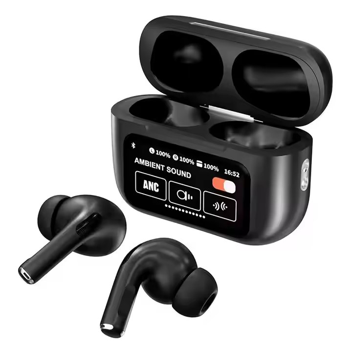 In Ear Phones Air buds A9pro Touch Screen Smart Bluetooth Headset Noise Cancelling A9 Pro TWS Earphones & Headphones ear buds