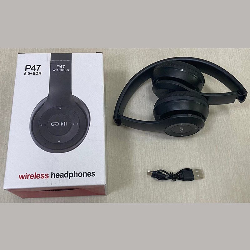 New Version P47 Sample Product Wireless Green Over The Head Earphones Headphone Boat With Logo wireless headset