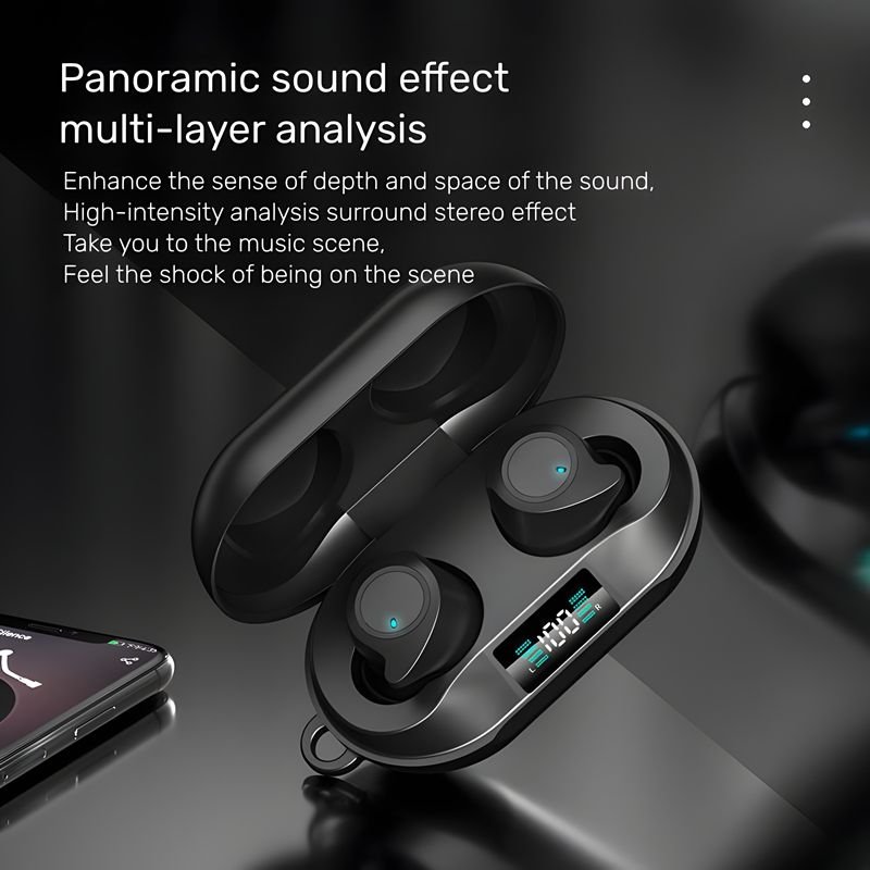 DX20 High Quality Wireless Earphone Touch Control Waterproof Led Digital Display In-ear DX-20 Mini TWS Earphone