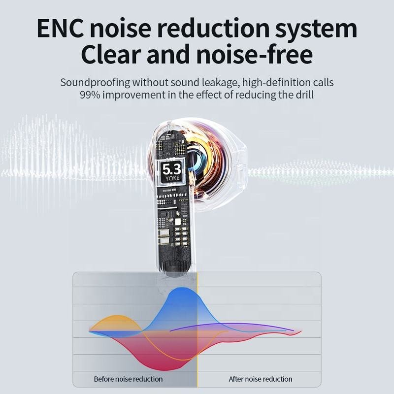 2024 Air2 Tws Earbuds Active Noise Cancelling Bluetooth Headphone in Ear Wireless Earphone
