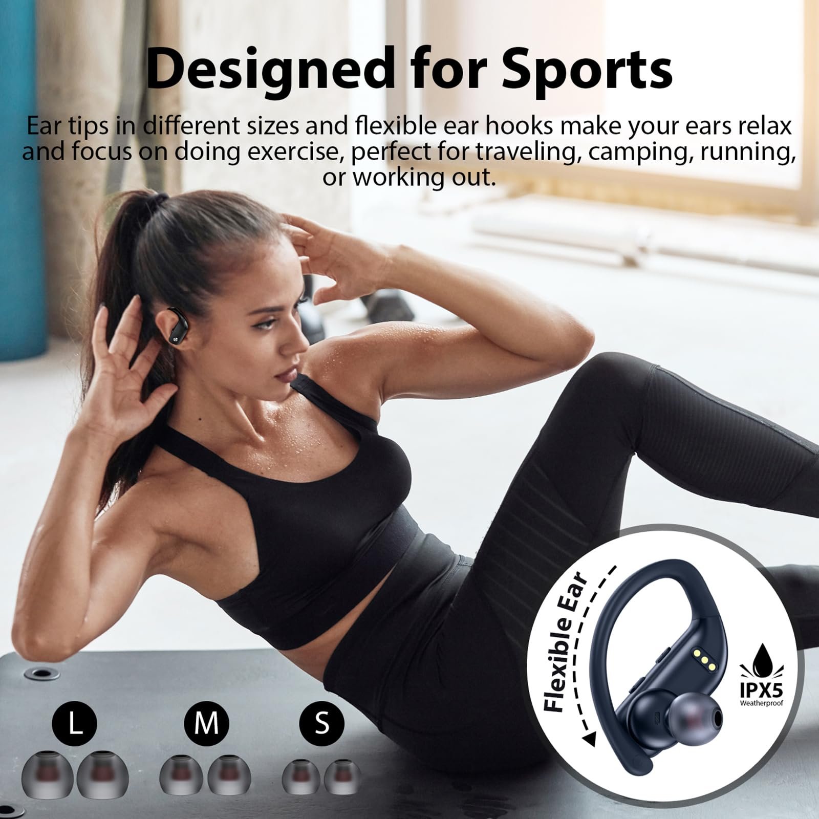 Alibaba online shopping website T16 tws Ear hook noise cancelling celulares hifi headphones wireless bluetooth earphone earbuds