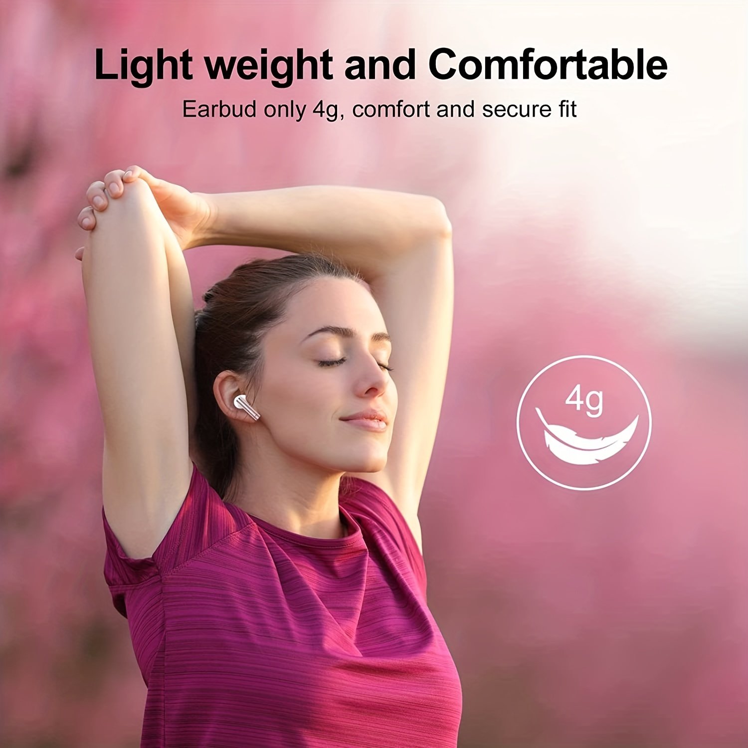 Newest LCD Touch Screen Noise reduction in ear BT5.3 earphones TWS sports endurance earphones wireless large capacity