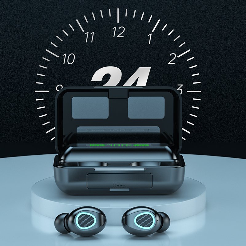 Dropshipping 2022 R15 TWS Wireless Earphones 5.1 Sport Gaming Earbuds LED Display Headphones F9 5C Noise cancelling Earphone
