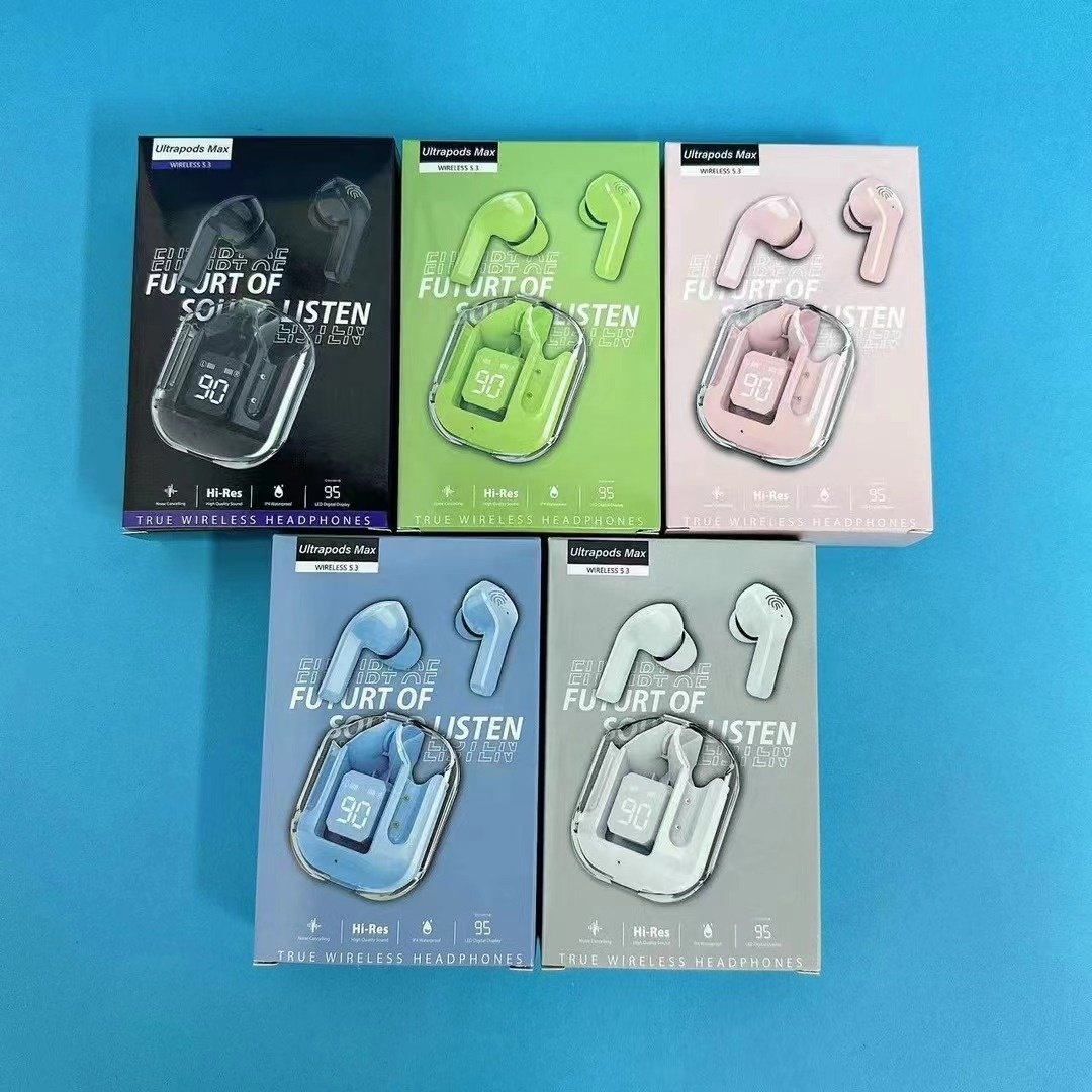 2024 Tws Audifonos Transparent True Wireless Headset Crystal Charging Box Gaming Earbuds HIFI Air31 Earphone Air 31 Headphone