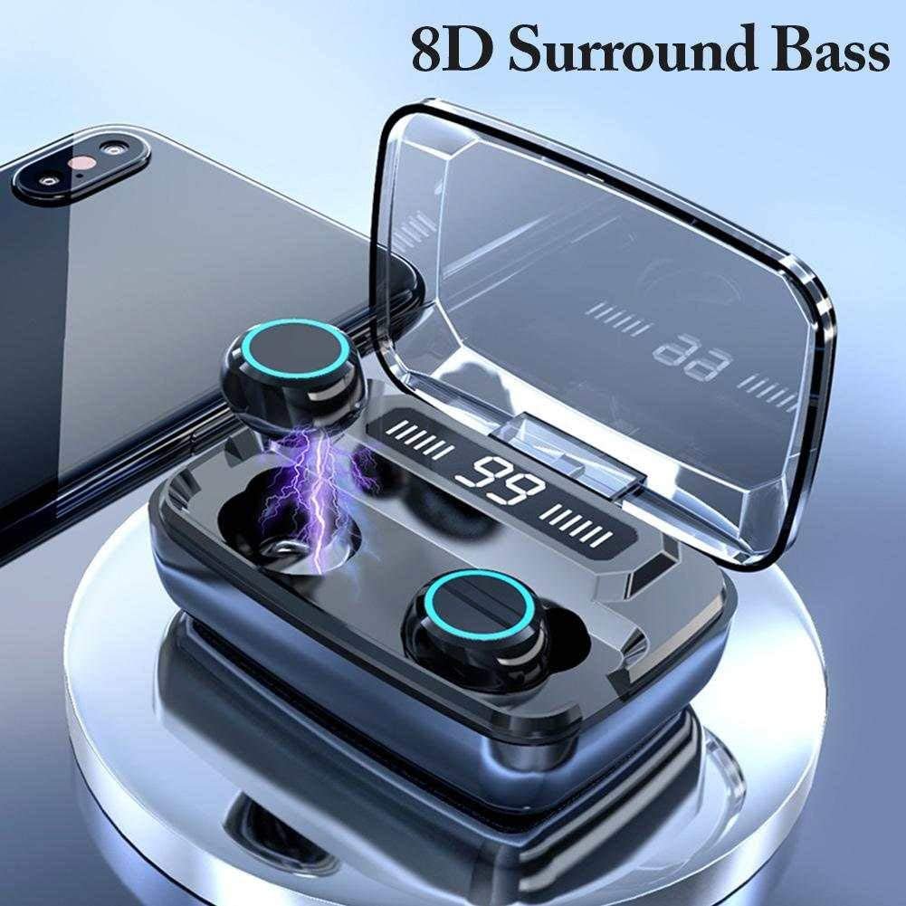 M11 TWS Mini Earphone With Power Bank IPX7 Waterproof HiFi Stereo Wireless BT Noise Reduction With LED Digital Display