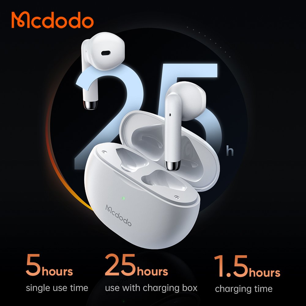Mcdodo 803 Cute Mini Pebbles Marble Cute Mini 25Hours Music Time Earphones AAC SBC Wireless Earbud Earphone & Headphone