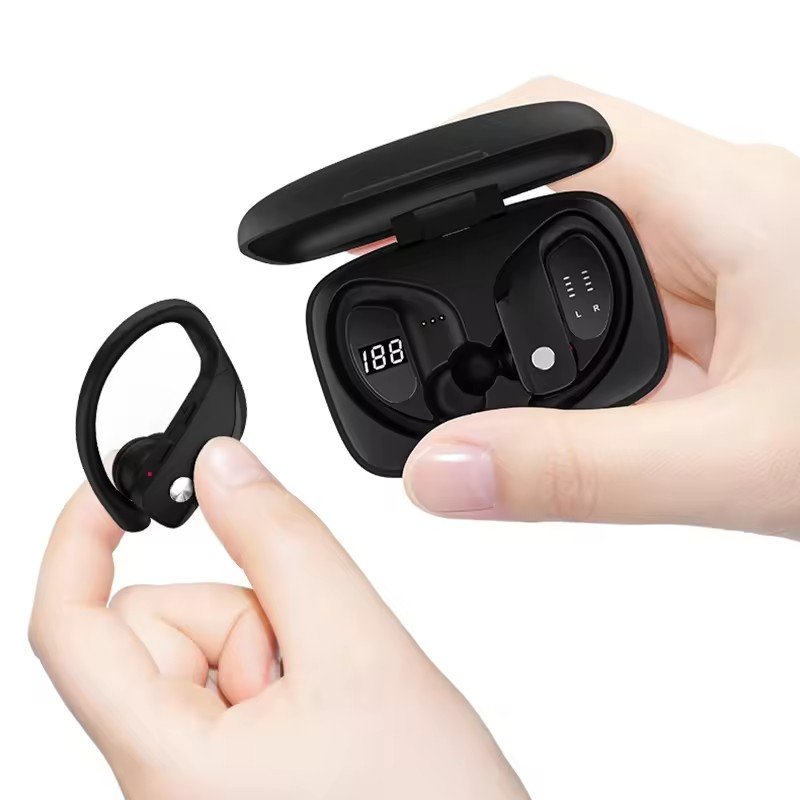 T16 Sports BT Earbud Headphone In-Ear Bass Stereo with ENC Noise Cancellation JL Chipset Wireless TWS Earhook