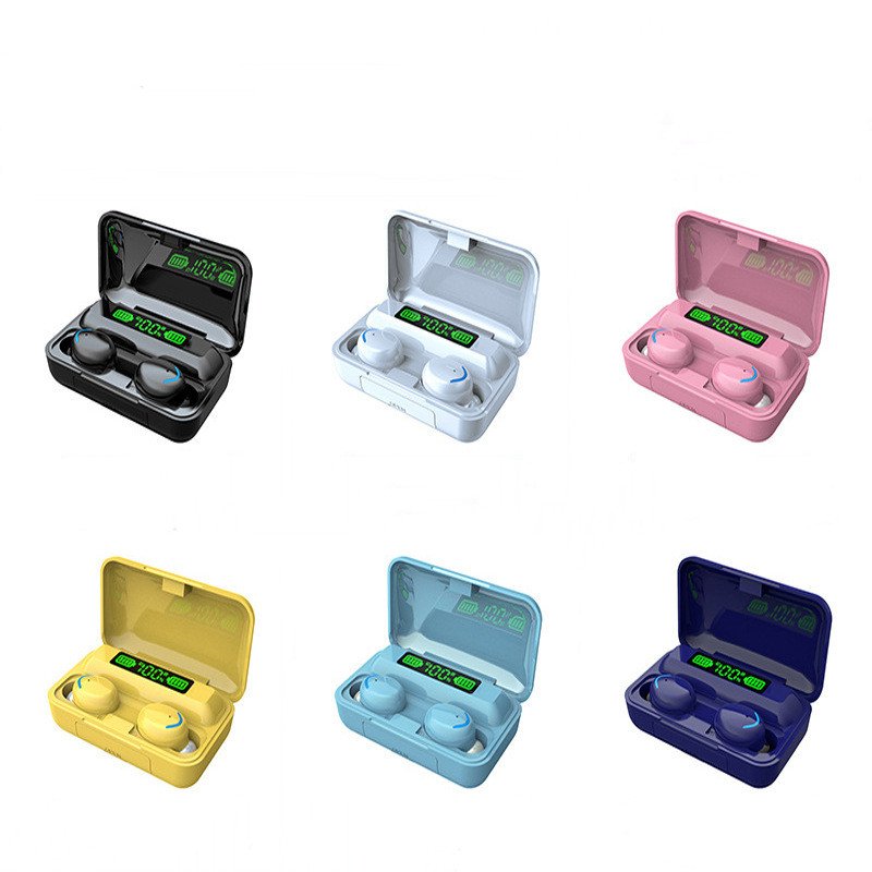 F9-5c TWS Mini headphones Waterproof Wireless Earbuds Earphone With 2000mAh Charging Box Power Bank Sports Gaming Headset F9 5c