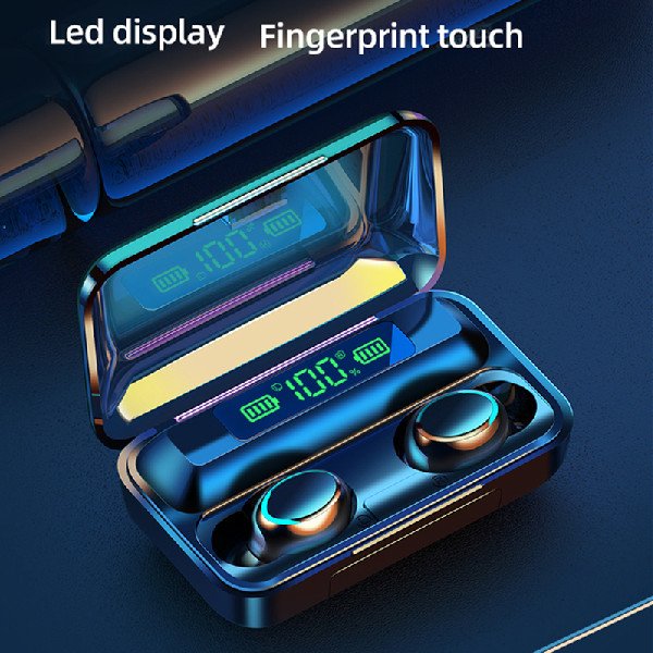 F9-5c TWS Mini headphones Waterproof Wireless Earbuds Earphone With 2000mAh Charging Box Power Bank Sports Gaming Headset F9 5c