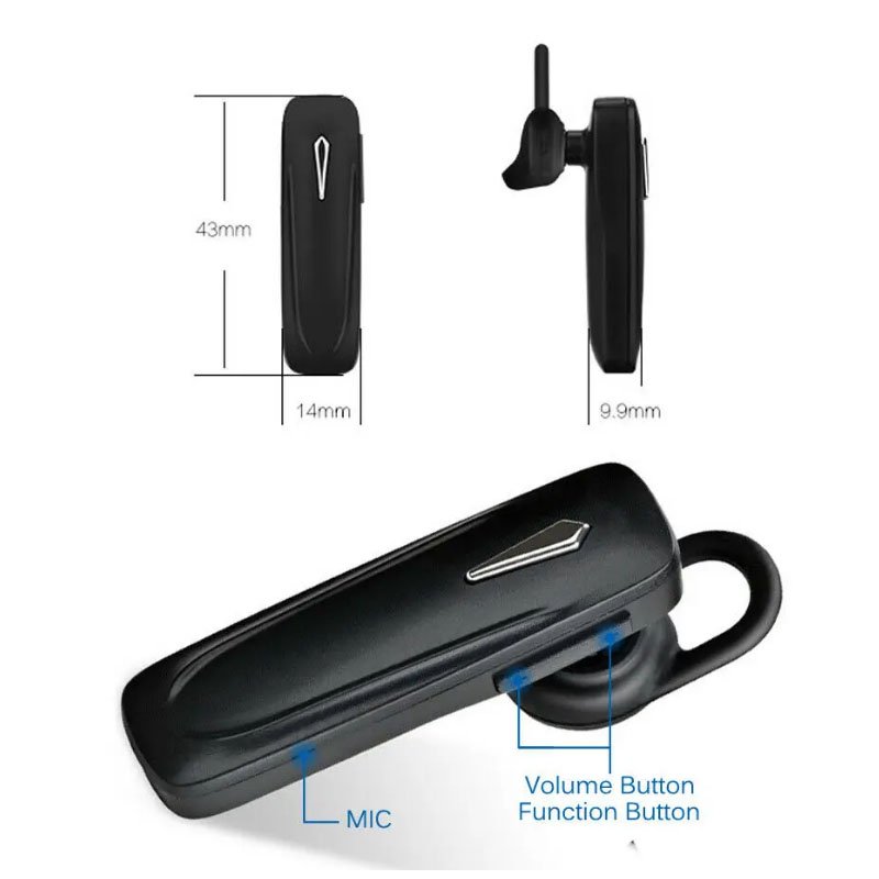 Factory Outlet Cheap Price Bloodbooth Headset Ear Hook Earbuds Bt Wireless Audifonos Handsfree Single Earphones Headphones