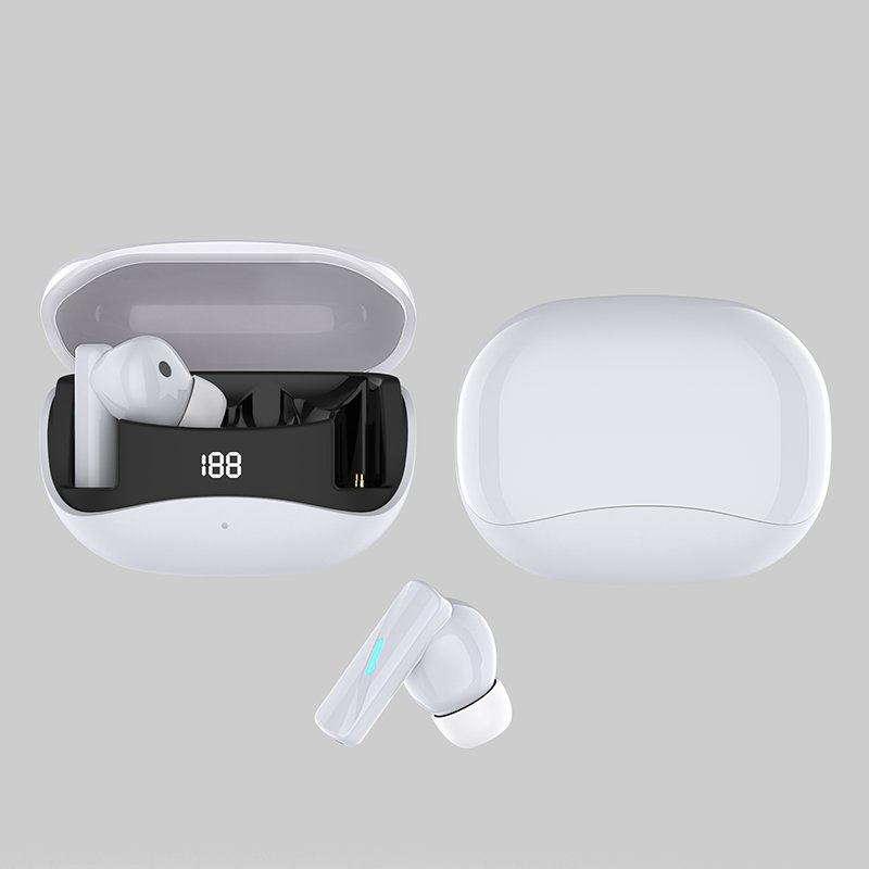 Promotion ANC in-ear earbuds LED battery digital display TWS Gaming Sports Bluetooth 5.3 headphone