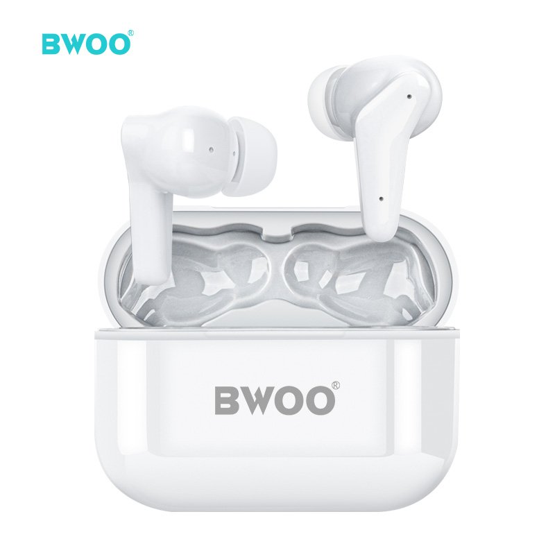 BWOO wholesale ANC mini tws earphones blue tooth 5.0 active noise cancelling wireless headphones