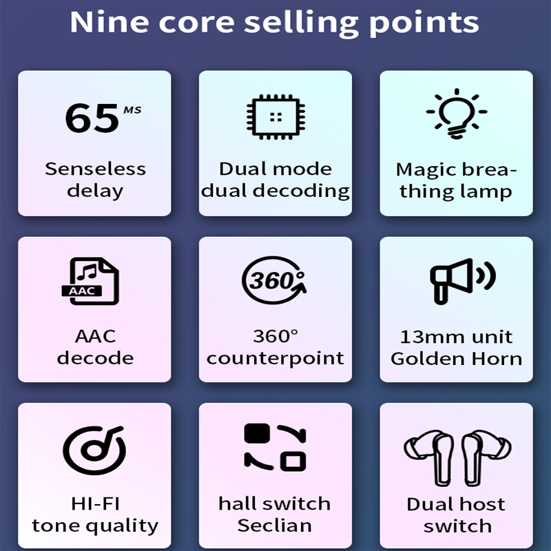 Wholesale Price N35 Tws Earbuds Low Latency Gaming Headset Sports Earphone Wireless Noise Cancelling Headphone With Mic Fone
