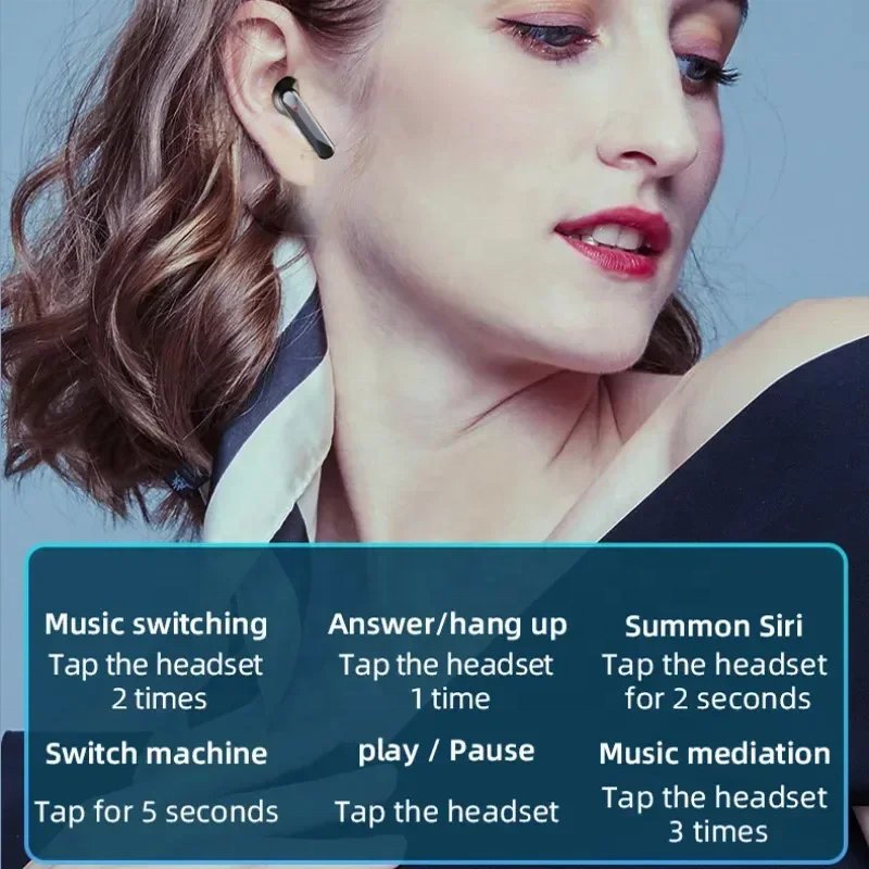 Best selling S20 TWS Wireless headset mirror LED Display Screen ENC ANC bt 5.1 lcd touch screen sports in ear earphone earbuds