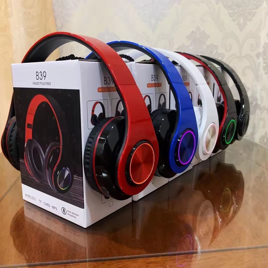 B39 Wireless Headphones Stereo v5.2 Headset Foldable Sport Earphone Noise Cancelling Foldable Headphone