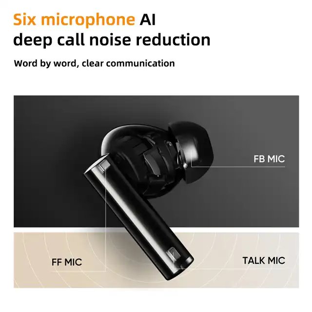 New realme Buds Air 5 Pro True Wireless Earphone LDAC 50dB Active Noise Cancelling BT 5.3 HiFi Quality Wireless Headphone
