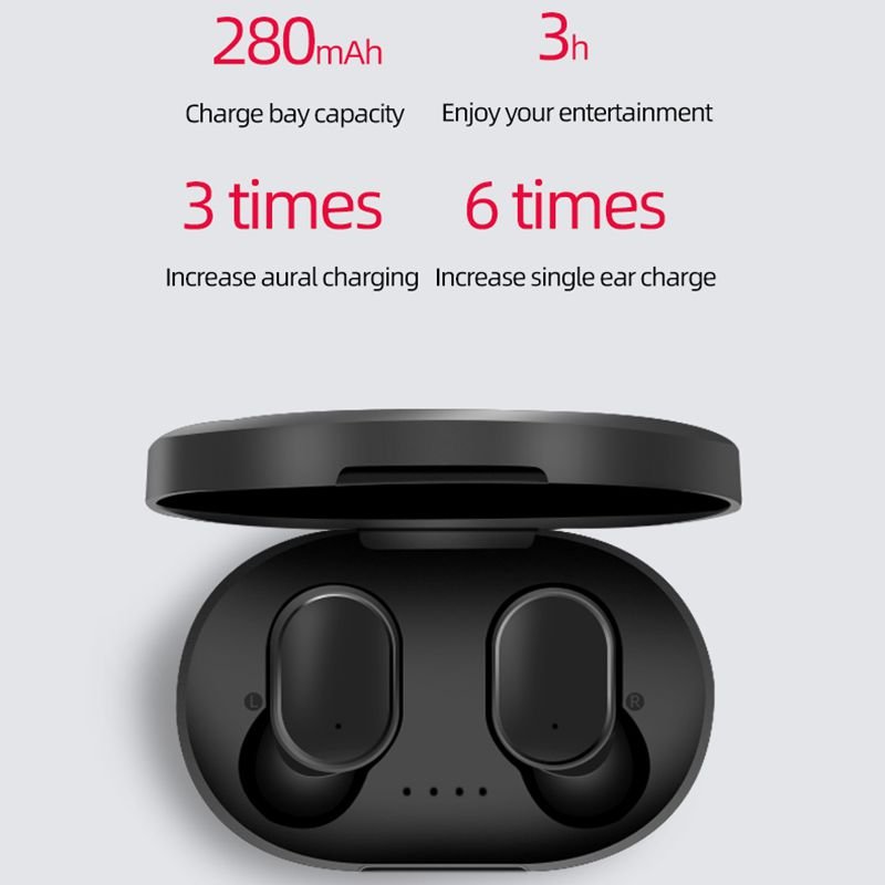Hot Sale Mini Wireless Earphones A6S vs MI Airdots Earbuds BT 5.0 TWS Headsets Noise Cancelling waterproof earbuds