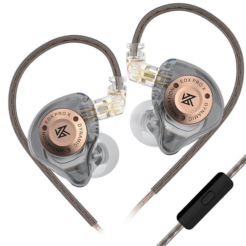 KZ EDX PRO X IEM Earphones Dynamic Drive HiFi Deep Bass Sound Earbud Sport Music Noise Cancelling Headset With Detachable Cable