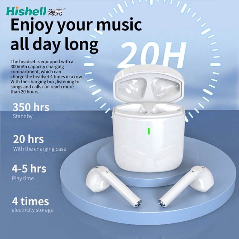 Portable True Wireless Earbuds Rechargeable Earphone For Watching Movie