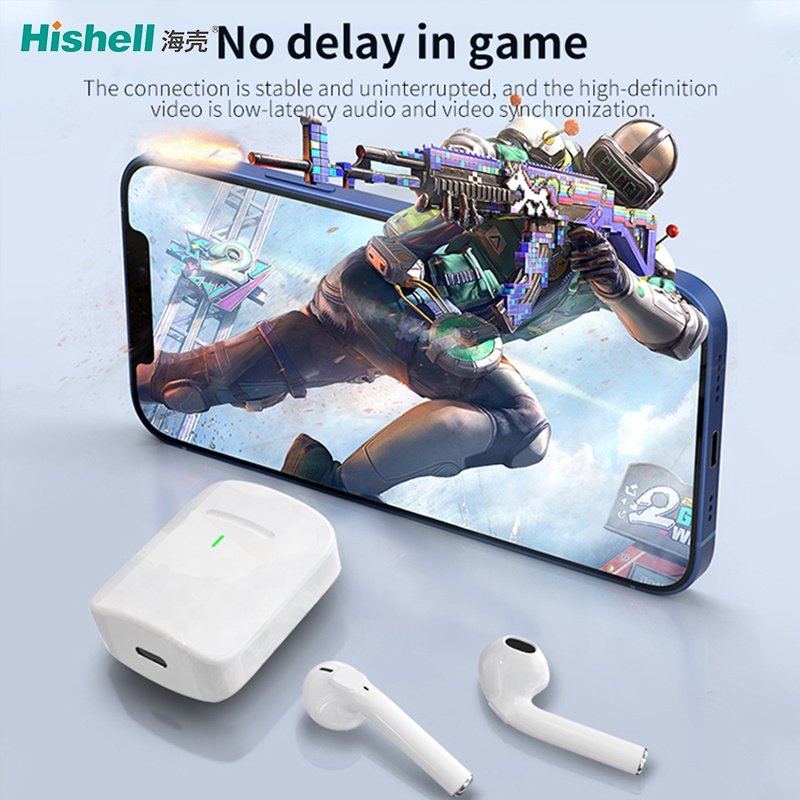 Portable True Wireless Earbuds Rechargeable Earphone For Watching Movie