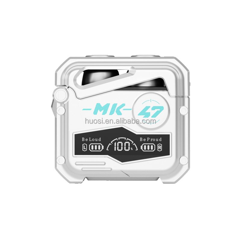 MK47 TWS Wireless Sports Earphones Type C Headphones Mic Noise Cancelling 5.3 Gaming TWS with Power Bank LED Display