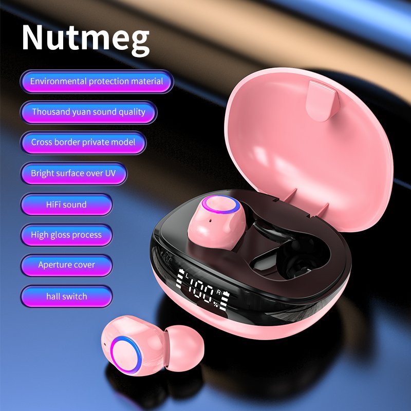 F8 TWS New Arrival BT5.2 True Wireless Headphones Digital Electric Waterproof Earbuds Noise Reduction Non-Noise Cancelling