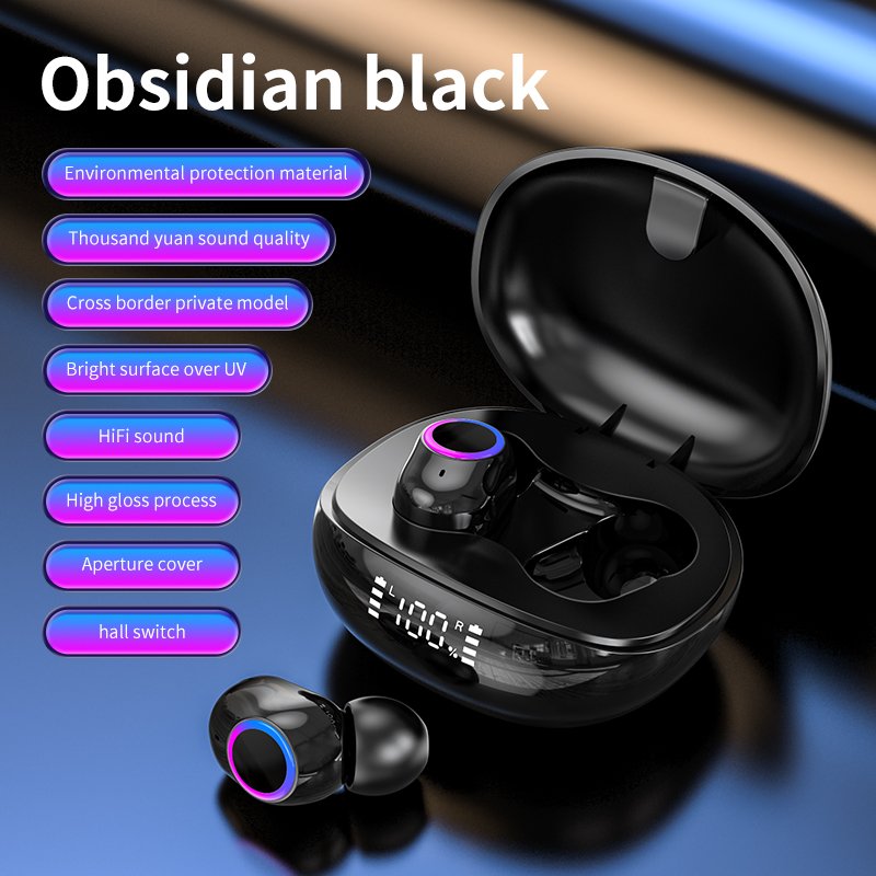 F8 TWS New Arrival BT5.2 True Wireless Headphones Digital Electric Waterproof Earbuds Noise Reduction Non-Noise Cancelling