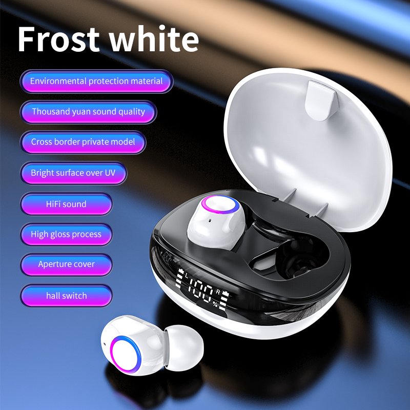 F8 TWS New Arrival BT5.2 True Wireless Headphones Digital Electric Waterproof Earbuds Noise Reduction Non-Noise Cancelling