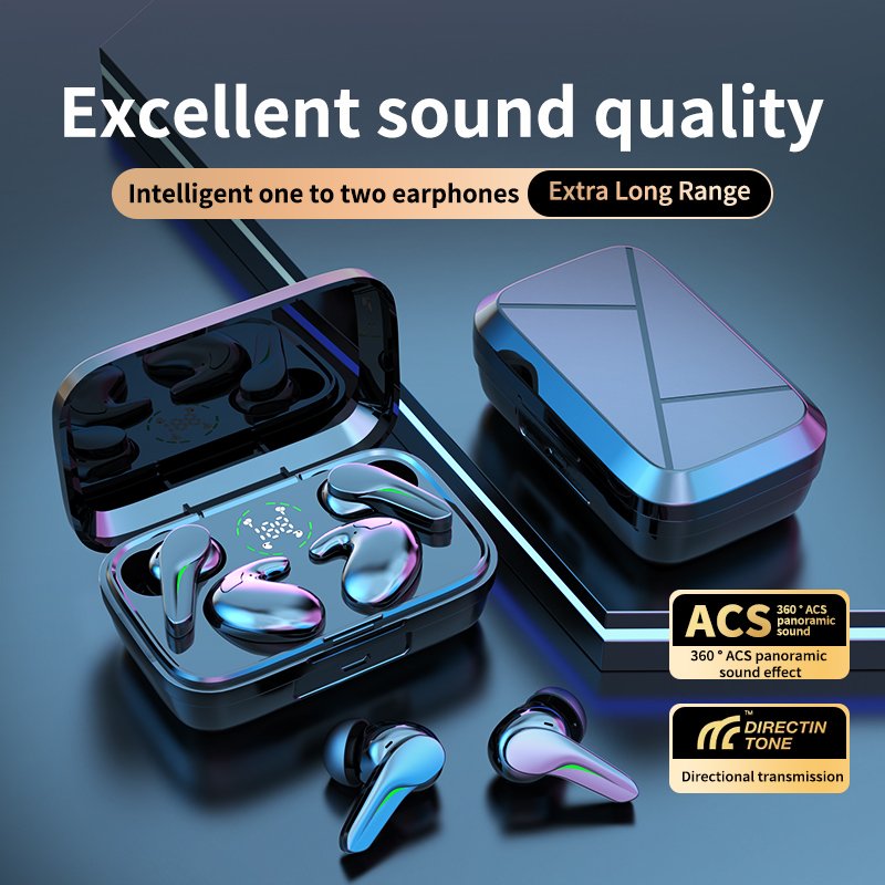 For couples with ultra long battery life New wireless BT5.3 earphones e-sports games in ear noise cancelling sleep mode earbuds