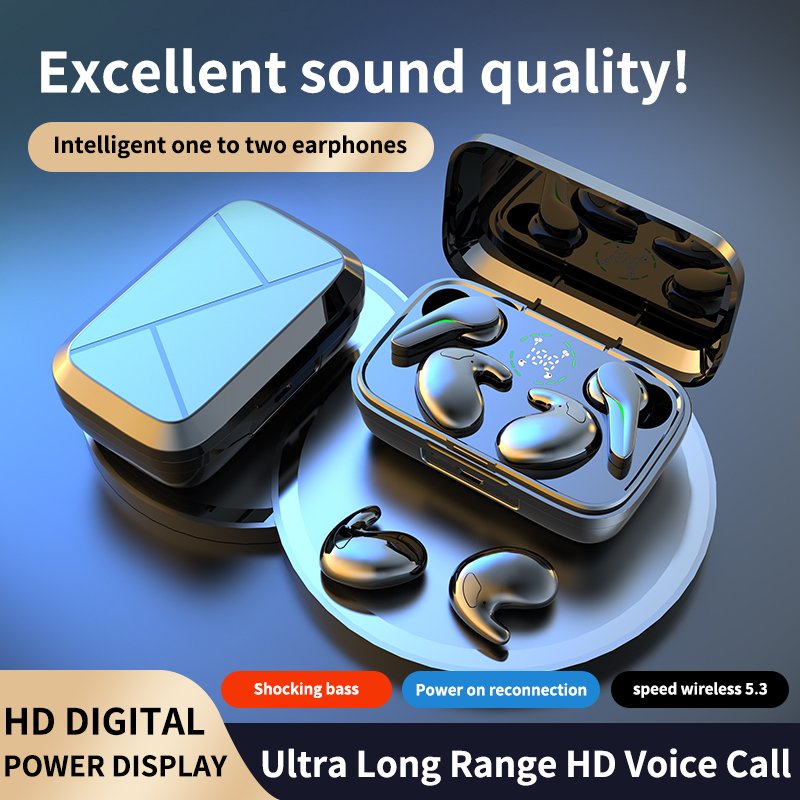 For couples with ultra long battery life New wireless BT5.3 earphones e-sports games in ear noise cancelling sleep mode earbuds