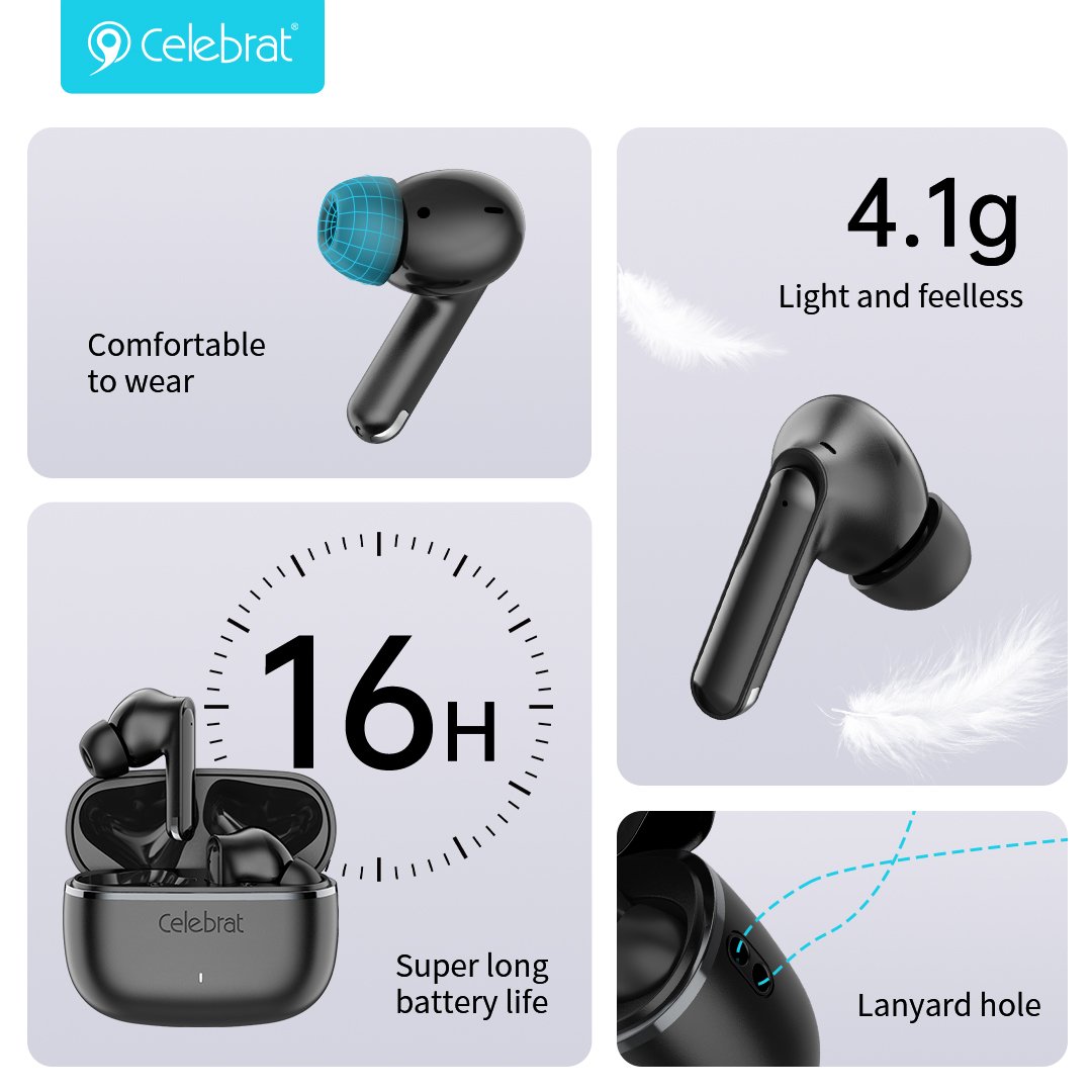 Hot Selling TWS earphone WD03 V5.3 Blueteeth Earbuds Wireless Noise Cancelling Headphones for iphone 16
