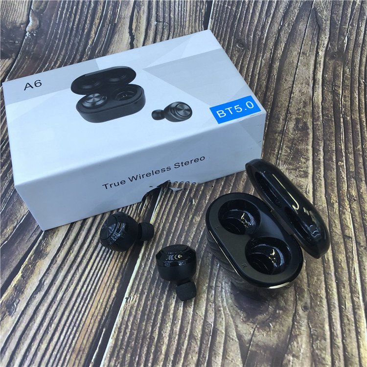 New MINI A6 TWS Earbuds Blue Tooth 5.0 Wireless Earphones