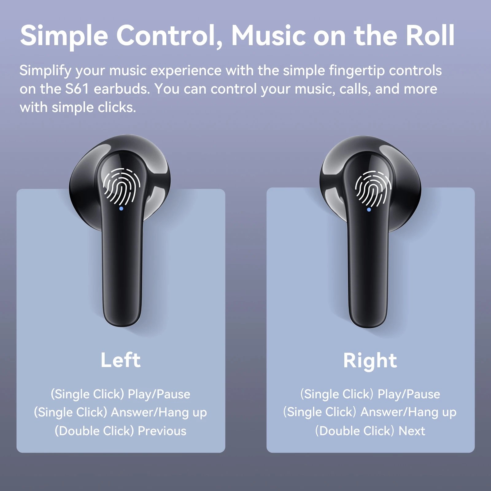 Hot Selling TWS Headphones Gaming Earbuds HiFi Stereo Noise Cancelling Headset Sports Earphones With Mic For All Smartphones S61