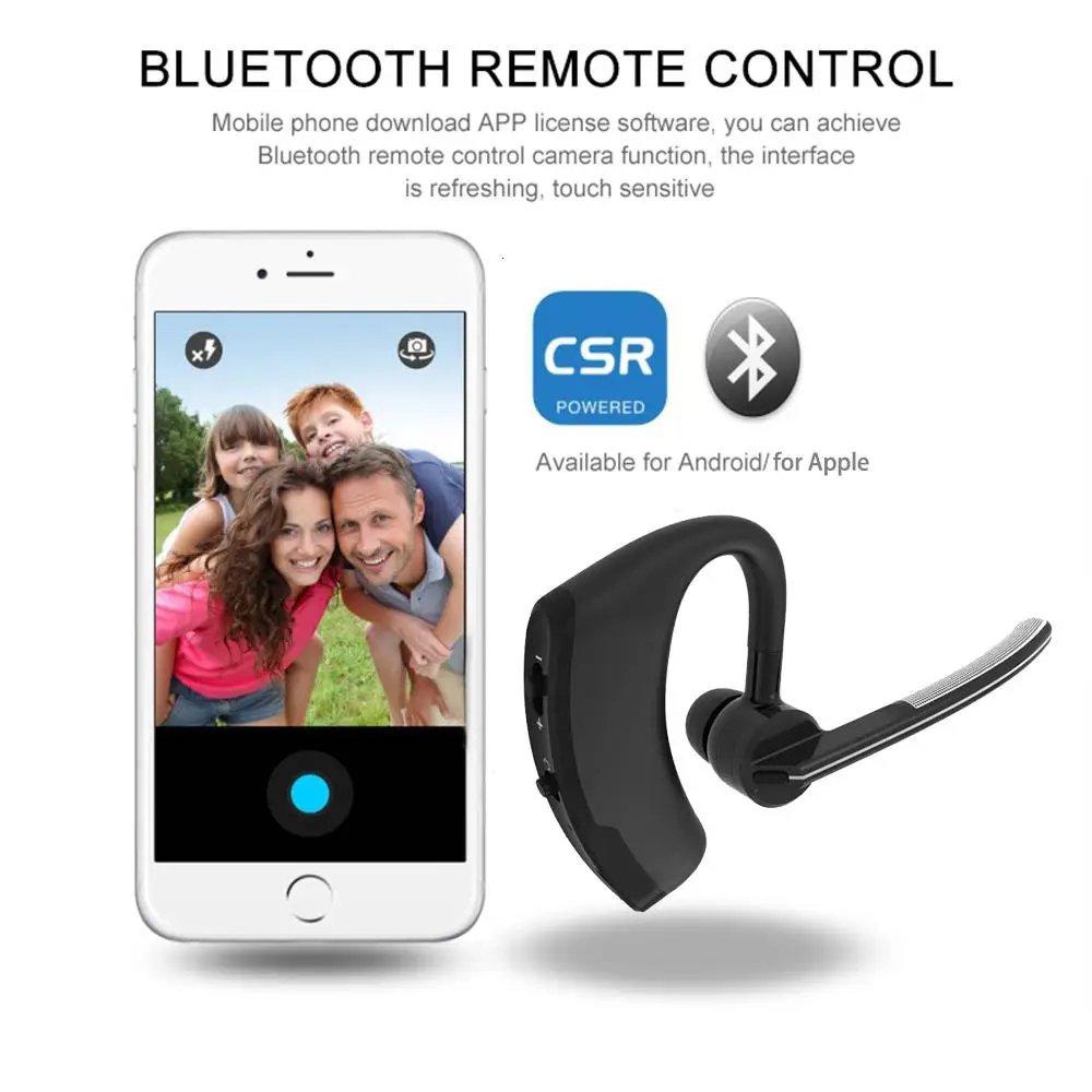 Trend 2024 New Noise Cancelling Sport Headphones Handsfree Single Ear TWS Headset for Trucker Office Business Wireless Earphones