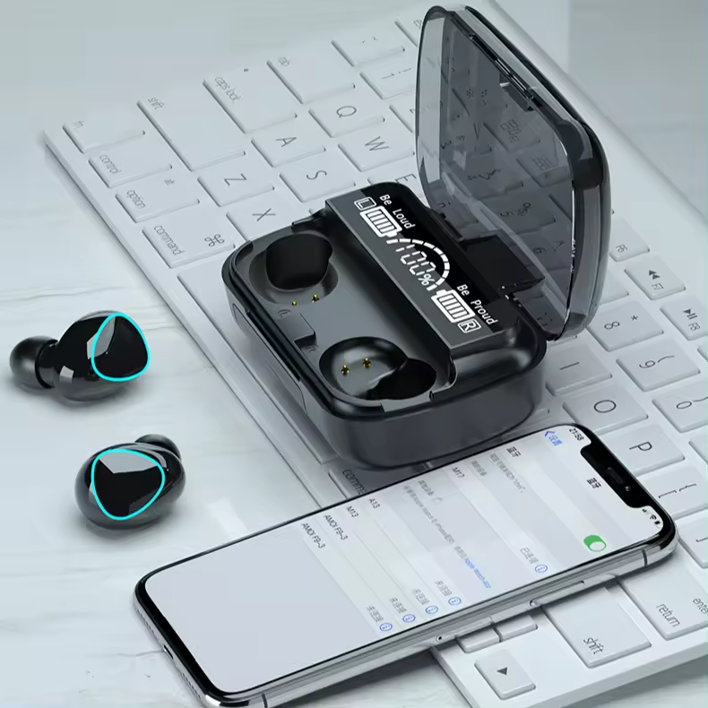 2024 best seller air po ds pro headset Power Bank Headphones wireless Gaming headset M10 digital display Blue tooth headset