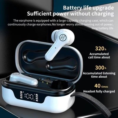 ANC Pro Hifi Wireless Stereo Earphone LED Display touch Active Noise Cancellation Blue tooth Sports TWS Earbuds Auto Pairing