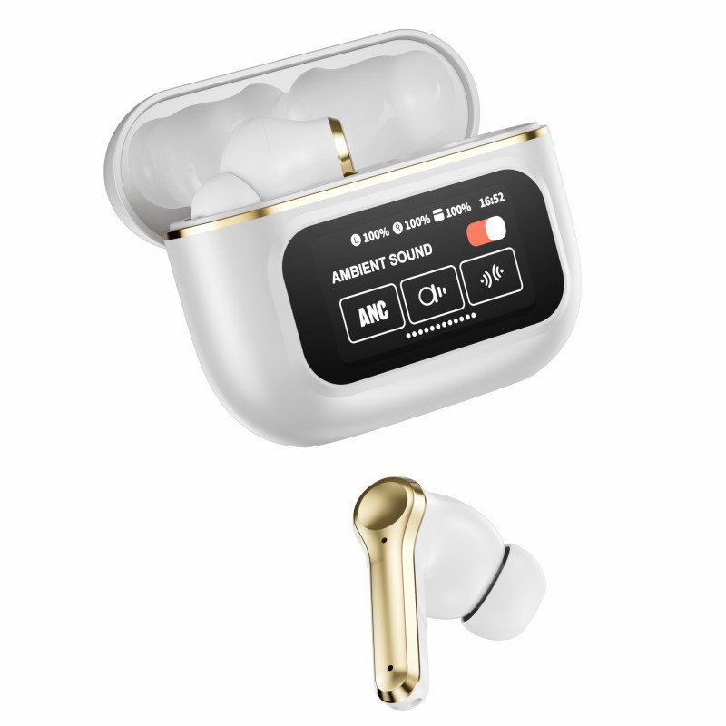 Touch Screen YX30 TWS Earphones High Quality ANC Big Battery True Wireless Earphones For Sport Gaming Running