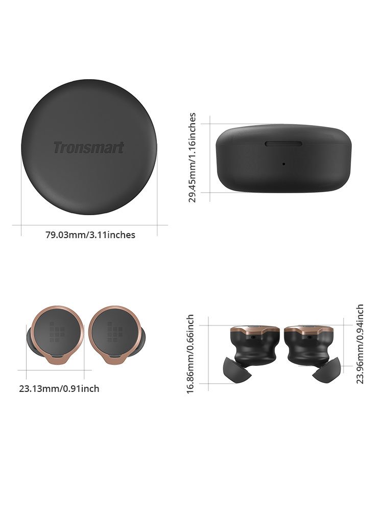 Tronsmart Tws+ Binaural Synchronous Transmission Technology Mobile Phones Waireless New Earphones